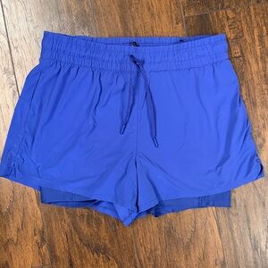 Spyder Blueish purple Athletic Shorts Lightweight Elastic Waist size L (P11)